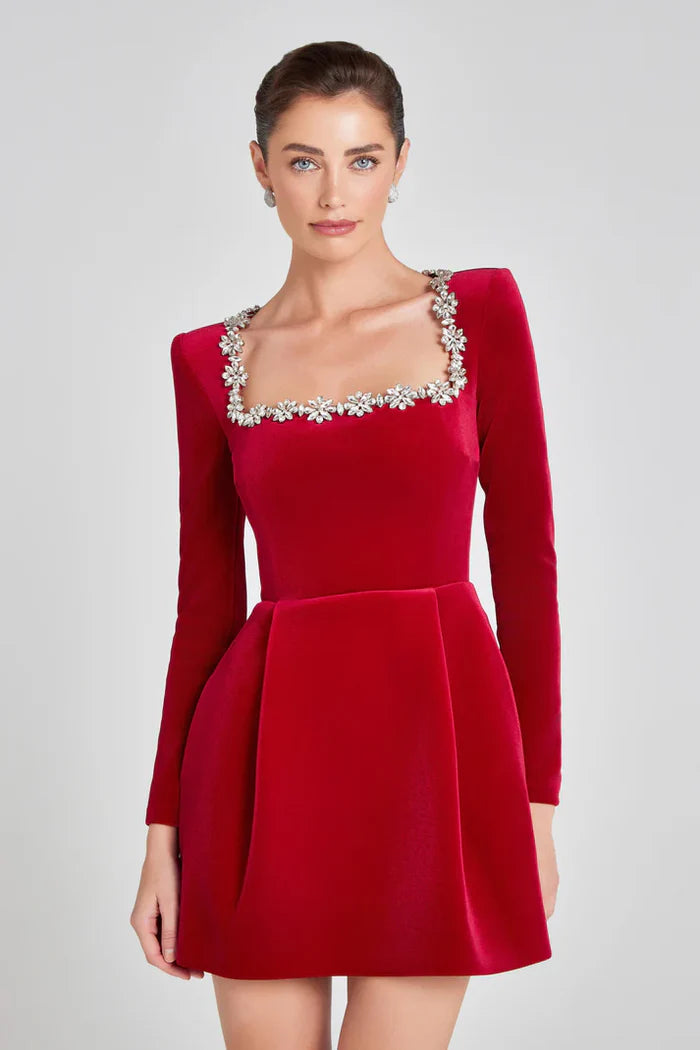 Fiona | Elegant Velvet Dress