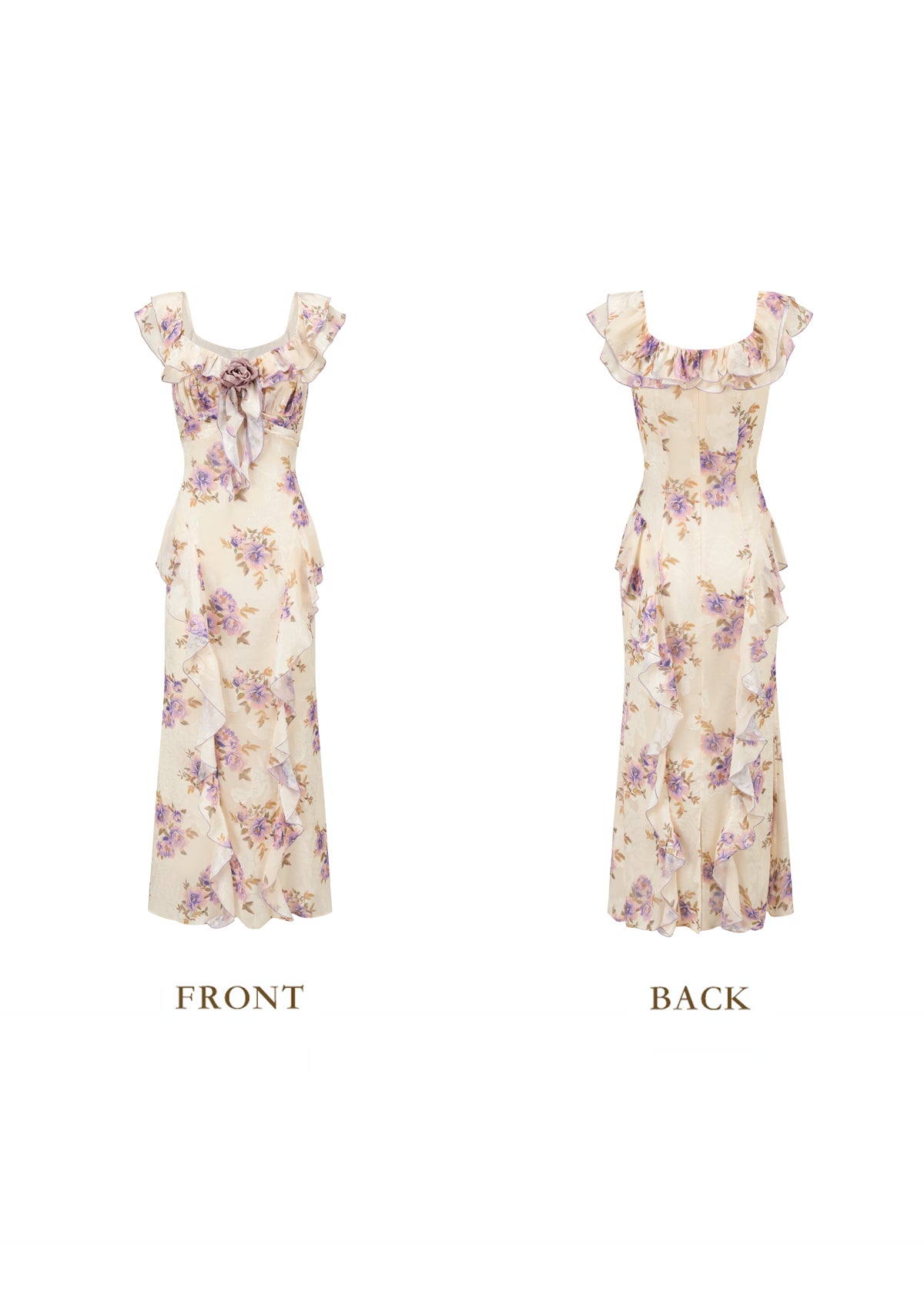 Anna | Romantic Ruffle Chiffon Dress