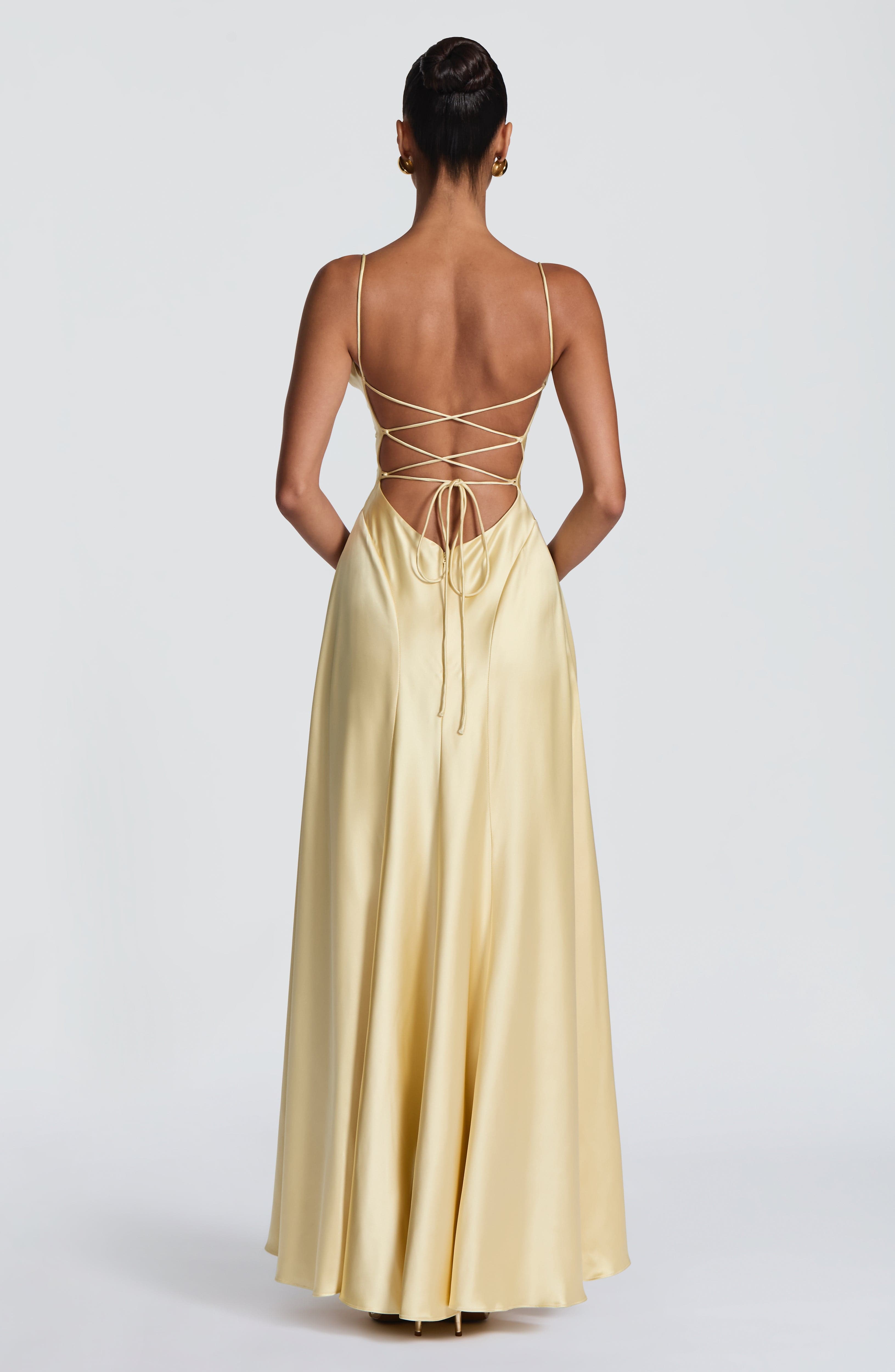 Rose | Flared Satin Party Dress