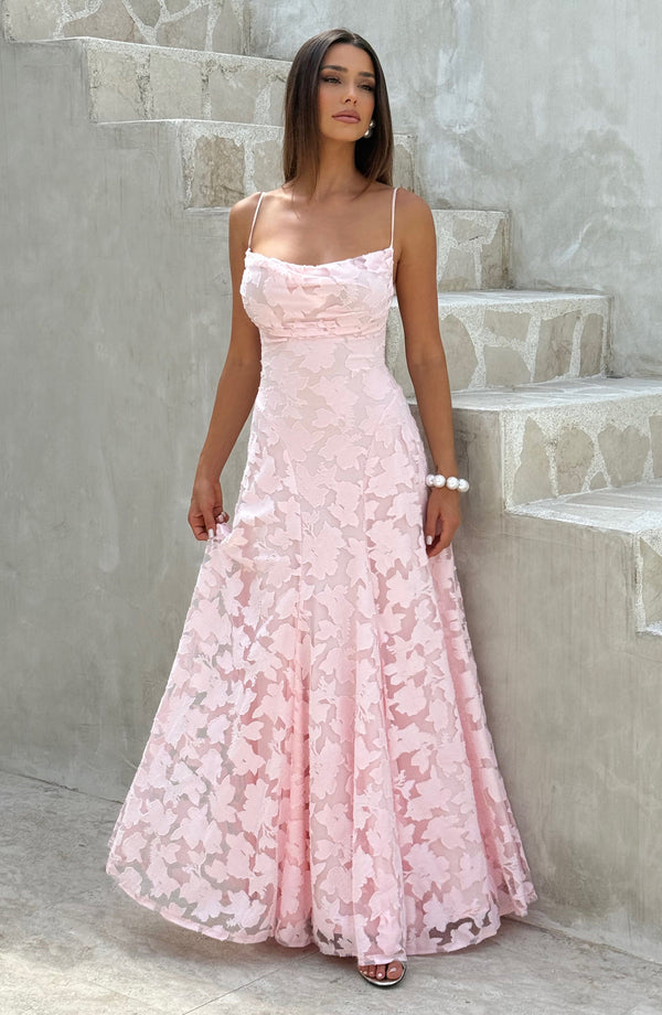 Freya | Elegant Lace-Up Maxi Dress