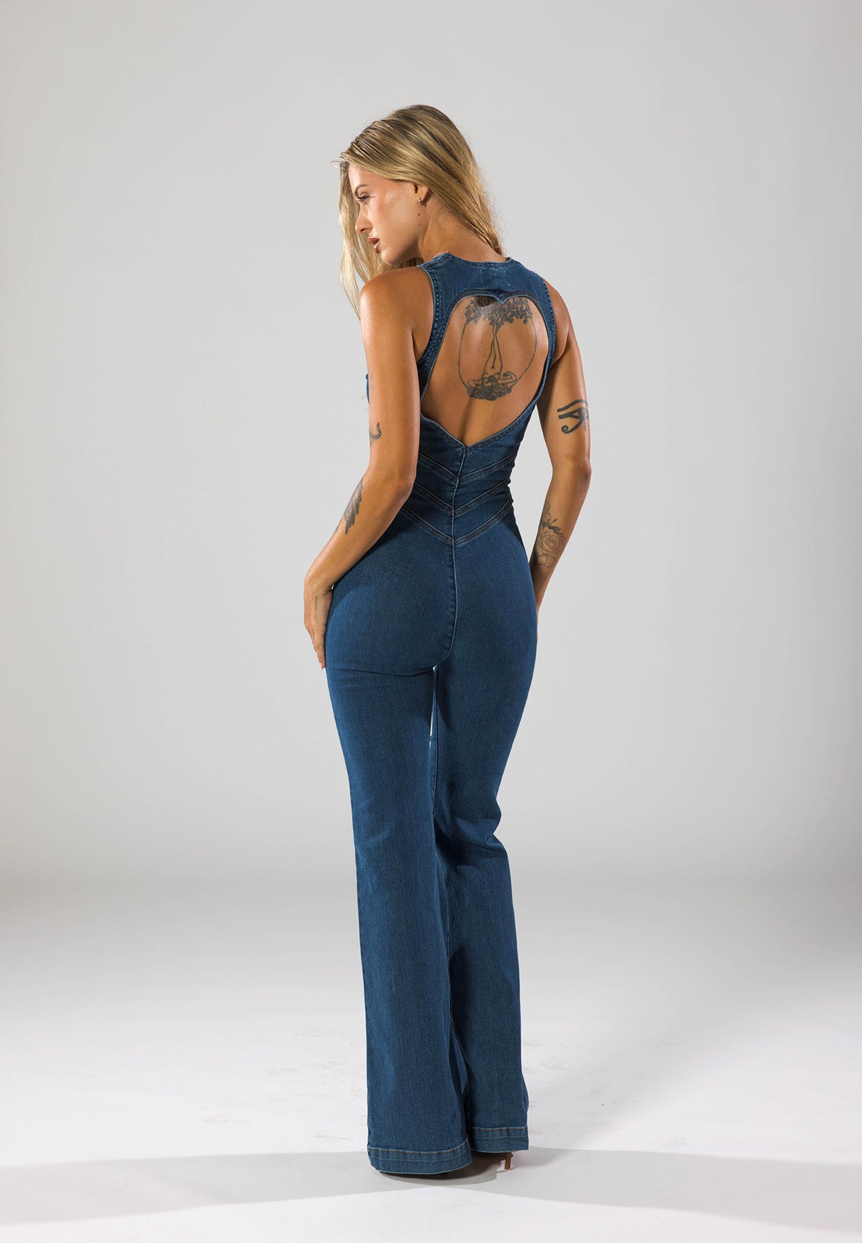 Kim | Denim Jumpsuit