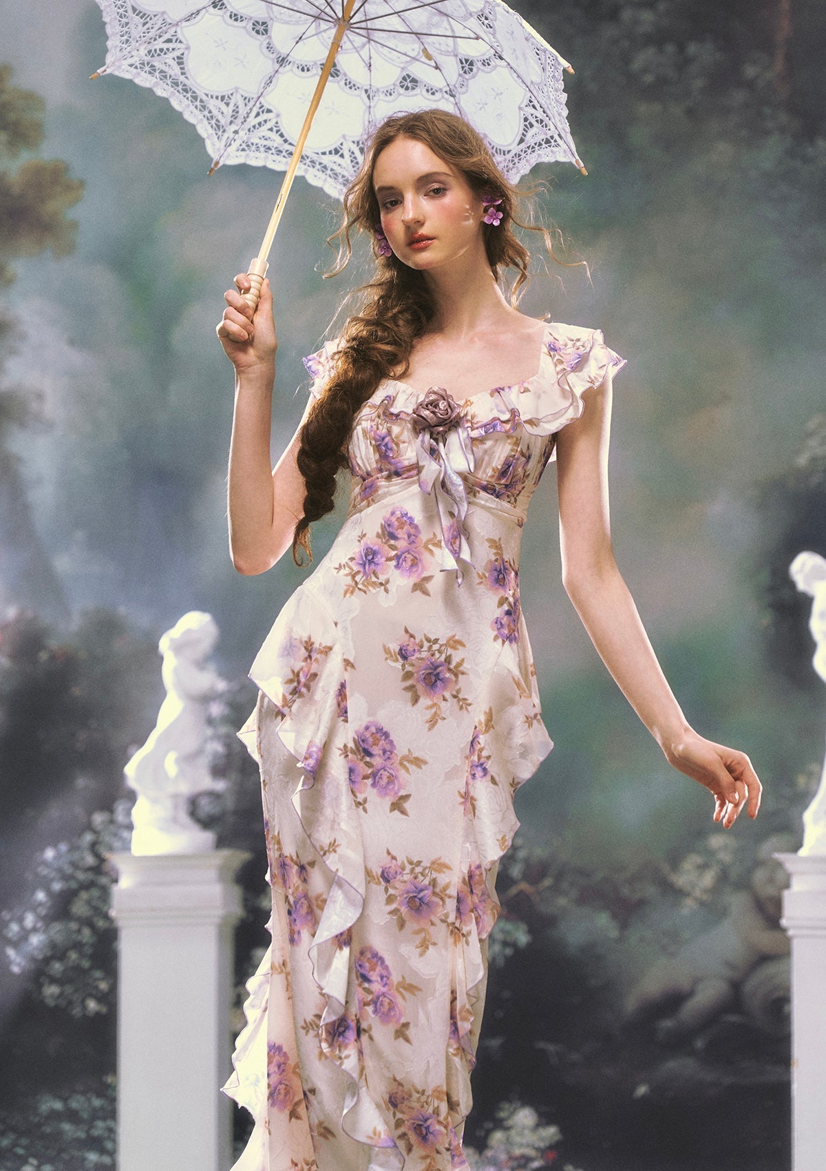 Anna | Romantic Ruffle Chiffon Dress