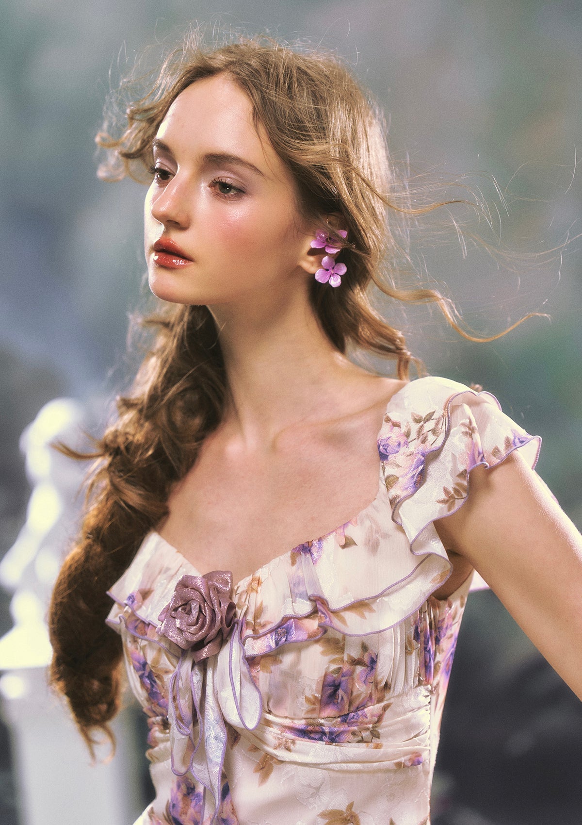 Anna | Romantic Ruffle Chiffon Dress