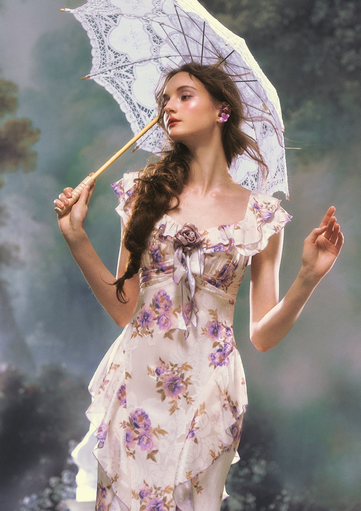 Anna | Romantic Ruffle Chiffon Dress