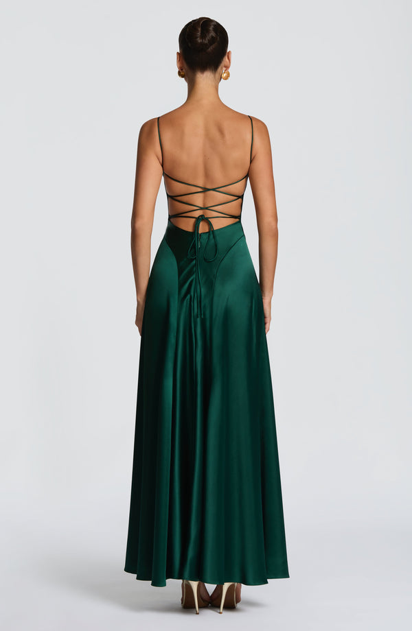 Rose | Flared Satin Party Dress