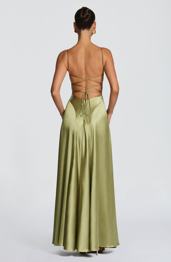 Rose | Flared Satin Party Dress